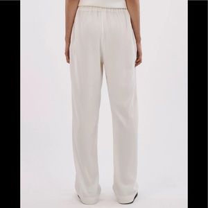 co elastic waist trouser in stretch crepe